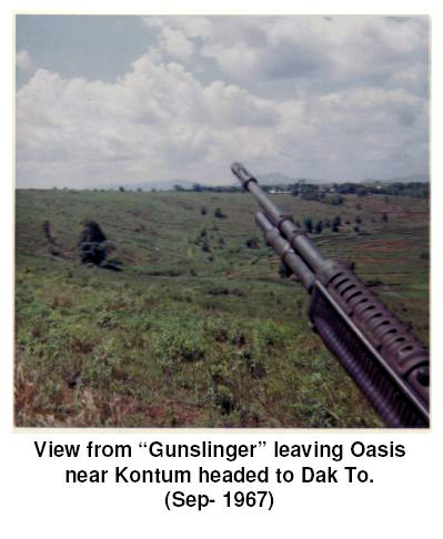 gunslinger leaving oasis near kontum for dak to