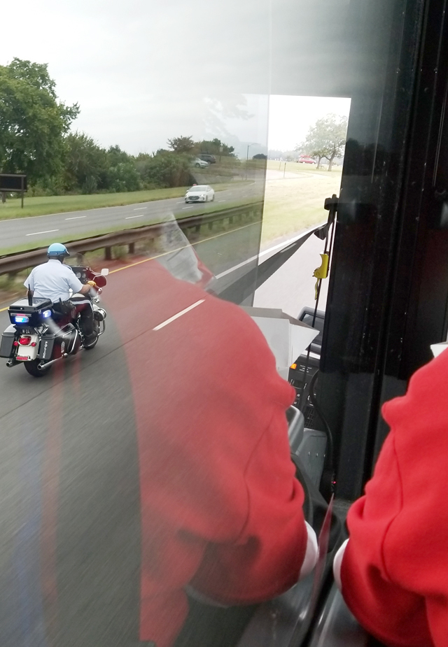 Motorcycle escort