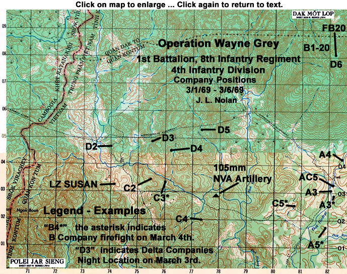 company positions march 1-6, 1969