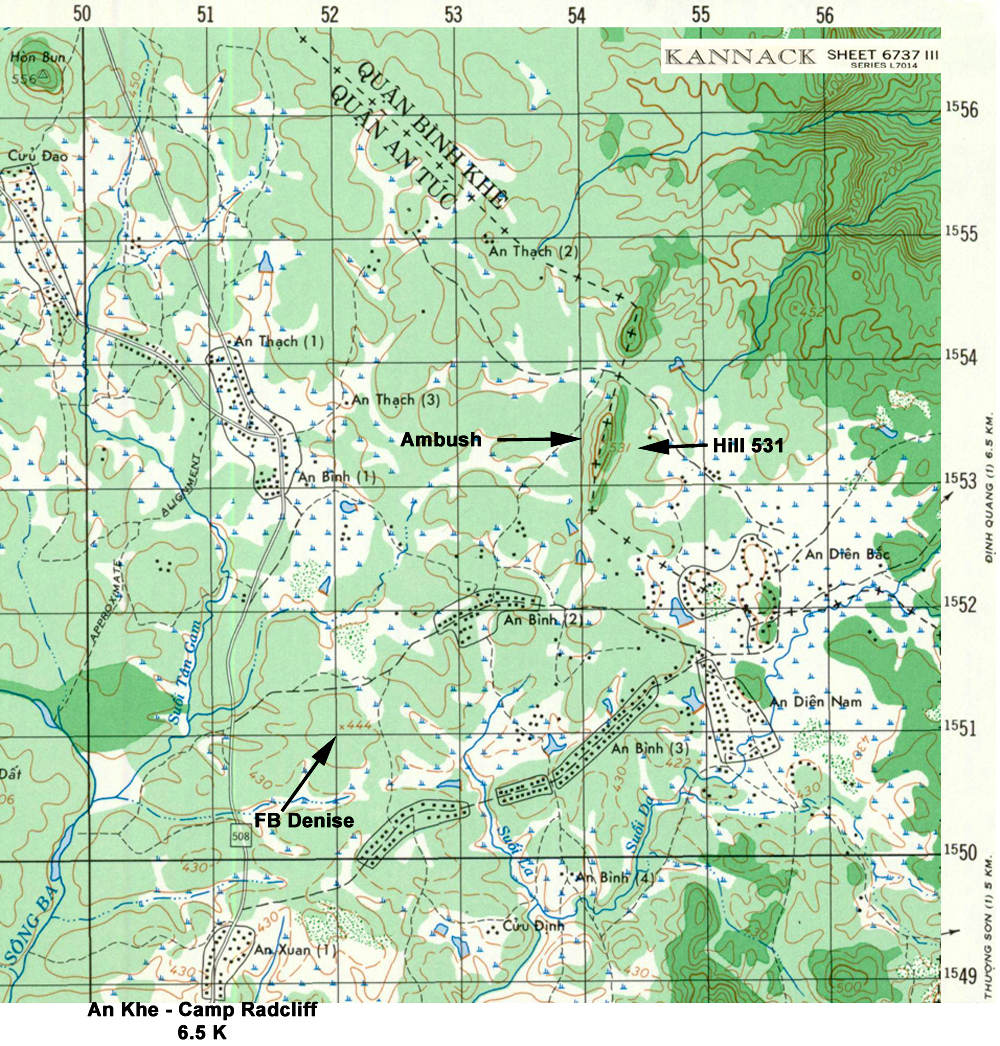 map of firebase denise and hill 531.